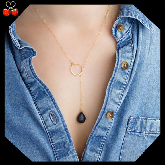 Mary's Cherries Boutique Jewelry - 2/$25🍒 NATURAL Lava Stone 💎 Necklace